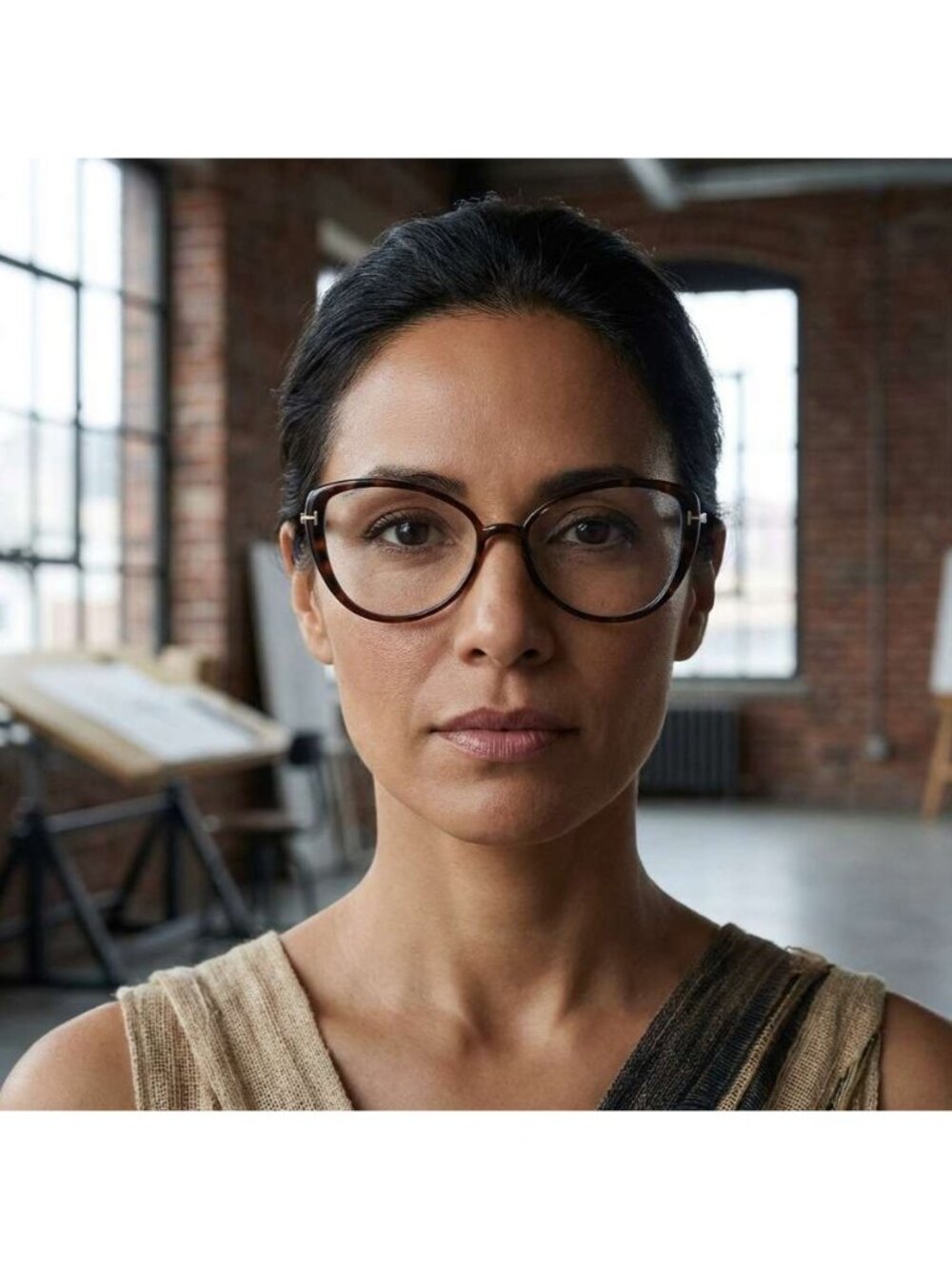Tom Ford FT5907-B 052 Butterfly Eyeglasses 55mm - Dark Havana / Blue Light Block - Picture 2 of 10